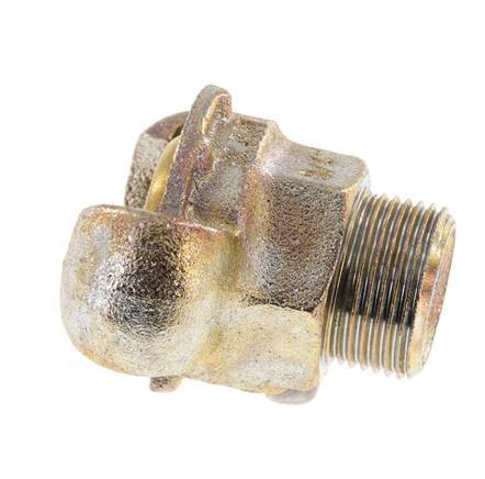 Fonte DN 17 DIN 3489 Accouplement à mâchoires tournantes G 3/4'' mâle