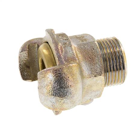 Fonte DN 17 DIN 3489 Accouplement à mâchoires tournantes G 3/4'' mâle