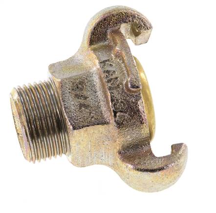 Fonte DN 17 DIN 3489 Accouplement à mâchoires tournantes G 3/4'' mâle