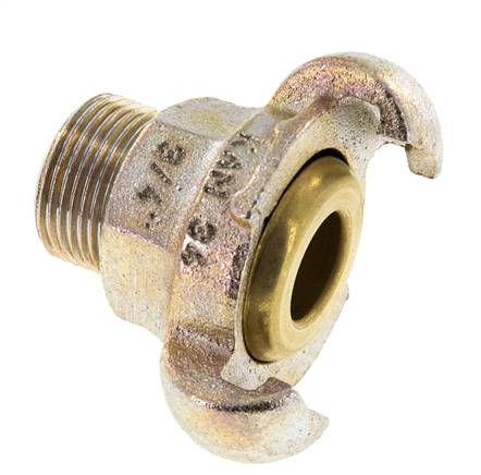 Fonte DN 17 DIN 3489 Accouplement à mâchoires tournantes G 3/4'' mâle