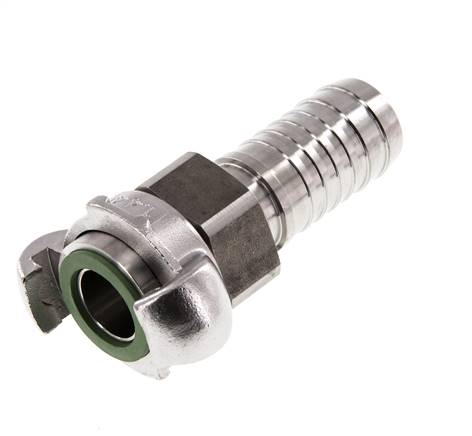 Acier inoxydable DN 18 DIN 3238 Coupleur à griffes 25 mm (1'') Hose Barb