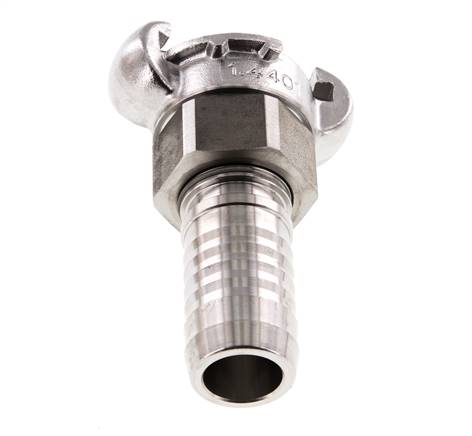 Acier inoxydable DN 18 DIN 3238 Coupleur à griffes 25 mm (1'') Hose Barb