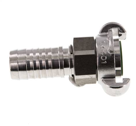 Acier inoxydable DN 18 DIN 3238 Coupleur à griffes 25 mm (1'') Hose Barb