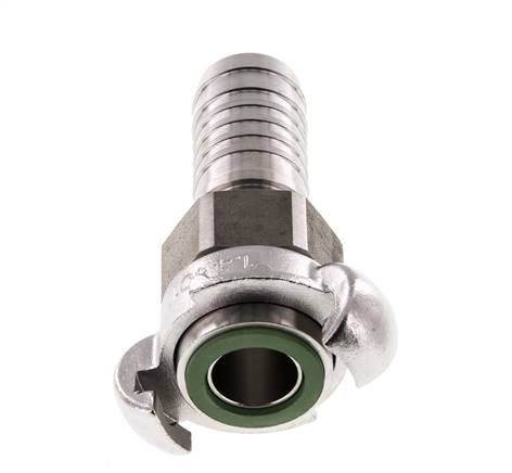 Acier inoxydable DN 18 DIN 3238 Coupleur à griffes 25 mm (1'') Hose Barb