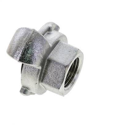 Fonte DN 19 DIN 3489 Accouplement à griffes Rp 1/2'' femelle