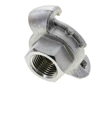 Fonte DN 19 DIN 3489 Accouplement à griffes Rp 1/2'' femelle