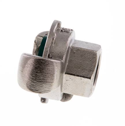Acier inoxydable DN 19 DIN 3489 Accouplement à griffes Rp 1/2'' femelle