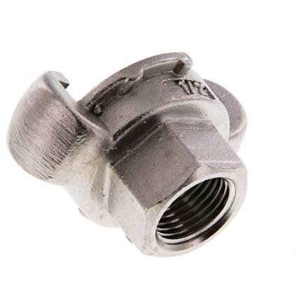 Acier inoxydable DN 19 DIN 3489 Accouplement à griffes Rp 1/2'' femelle