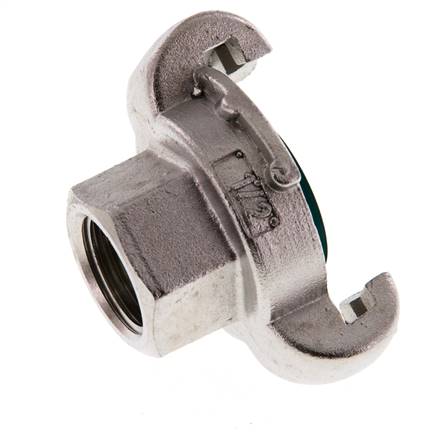 Acier inoxydable DN 19 DIN 3489 Accouplement à griffes Rp 1/2'' femelle