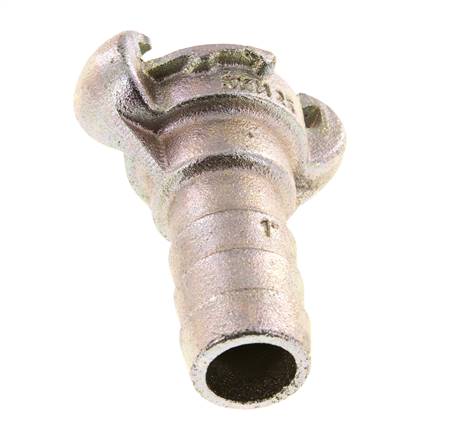 Fonte DN 19 DIN 3489 Raccord à griffes torsadées 25 mm (1'') Raccord cannelé