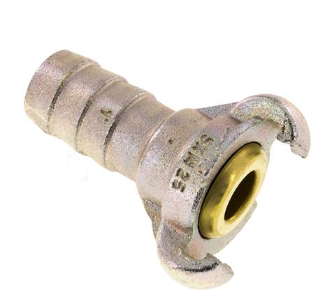 Fonte DN 19 DIN 3489 Raccord à griffes torsadées 25 mm (1'') Raccord cannelé