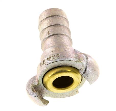 Fonte DN 19 DIN 3489 Raccord à griffes torsadées 25 mm (1'') Raccord cannelé