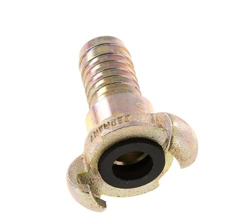 Fonte DN 19 DIN 3489 Accouplement à griffes 25 mm (1'') Hose Barb Rotary