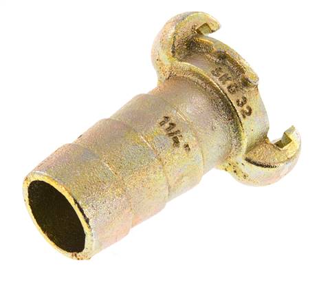 Fonte DN 20 DIN 3489 Coupleur à griffes 32 mm (1 1/4'') Hose Barb