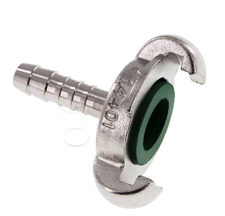 Acier inoxydable DN 6.5 DIN 3489 Coupleur à griffes 10 mm Hose Barb