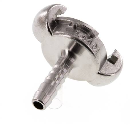Acier inoxydable DN 6.5 DIN 3489 Coupleur à griffes 10 mm Hose Barb