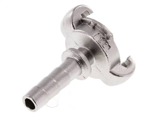Acier inoxydable DN 9 DIN 3489 Coupleur à griffes 13 mm (1/2'') Hose Barb