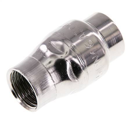Clapet anti-retour G1/2'' en acier inoxydable 304 FKM (ressort leger) 0.03-16bar - CLIS3E