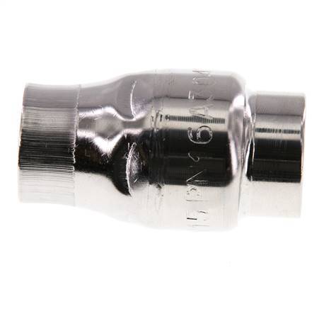 Clapet anti-retour G1/2'' en acier inoxydable 304 FKM (ressort leger) 0.03-16bar - CLIS3E