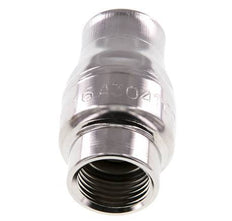 Clapet anti-retour G1/2'' en acier inoxydable 304 FKM (ressort leger) 0.03-16bar - CLIS3E