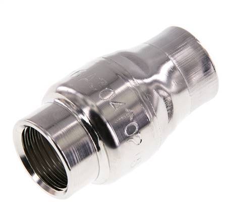 Clapet anti-retour G1/2'' en acier inoxydable 304 FKM (ressort leger) 0.03-16bar - CLIS3E