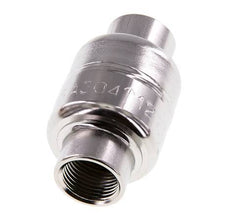 Clapet anti-retour G3/8'' en acier inoxydable 304 FKM (ressort leger) 0.03-16bar - CLIS3E
