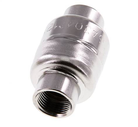 Clapet anti-retour G3/8'' en acier inoxydable 304 FKM (ressort leger) 0.03-16bar - CLIS3E
