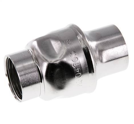 Clapet anti-retour G1'' en acier inoxydable 304 FKM (ressort leger) 0.03-16bar - CLIS3E