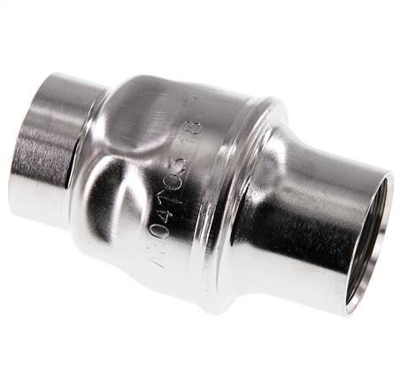 Clapet anti-retour G1'' en acier inoxydable 304 FKM (ressort leger) 0.03-16bar - CLIS3E