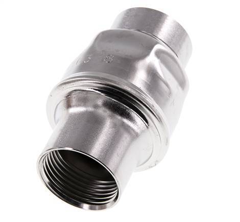 Clapet anti-retour G1'' en acier inoxydable 304 FKM (ressort leger) 0.03-16bar - CLIS3E