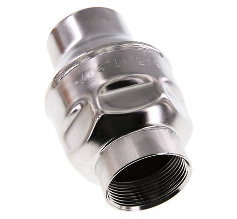 Clapet anti-retour G1 1/2'' en acier inoxydable 304 EPDM 0.03-16bar - WRAS et NSF ANSI 61 [6 Pièces]