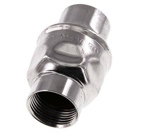 G1'' Stainless Steel 316 Check Valve PTFE 0.03-16bar (0.44-232psi)