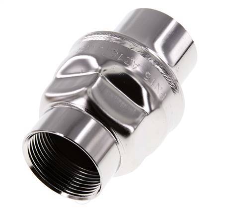 G1 1/4'' Stainless Steel 316 Check Valve PTFE 0.03-16bar (0.44-232psi)
