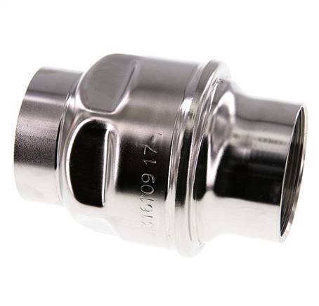 2'' NPT Stainless Steel 316 Check Valve FKM 0.03-16bar (0.44-232psi) - NSF ANSI 61