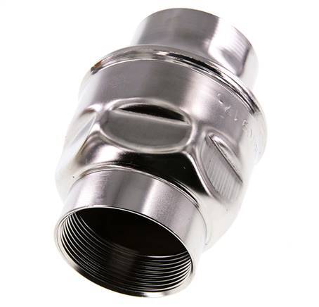 2'' NPT Stainless Steel 316 Check Valve FKM 0.03-16bar (0.44-232psi) - NSF ANSI 61