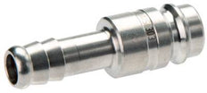 Laiton nickelé DN 10 Air Coupling Plug 10 mm Hose Pillar Double Shut-Off