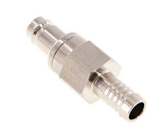 Laiton nickelé DN 10 Air Coupling Plug 10 mm Hose Pillar Double Shut-Off