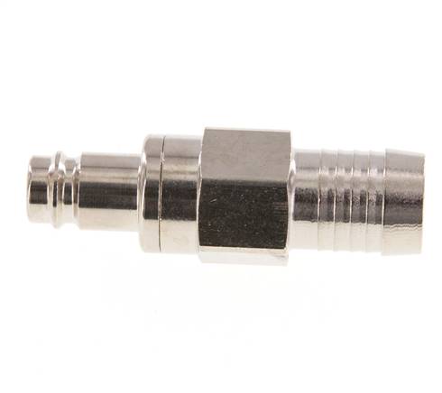 Laiton nickelé DN 10 Bouchon de raccord d'air 19 mm Pilier de tuyau Double obturation