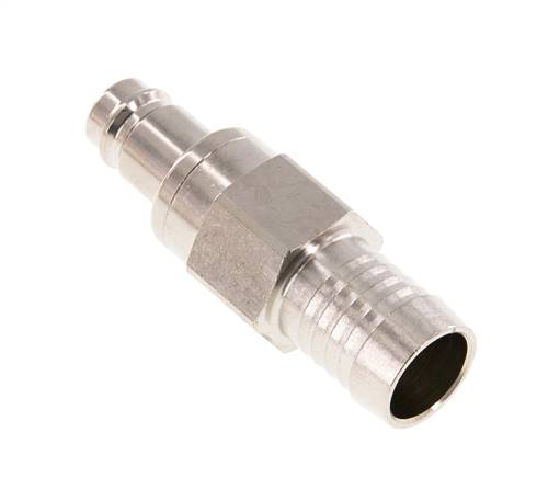 Laiton nickelé DN 10 Bouchon de raccord d'air 19 mm Pilier de tuyau Double obturation