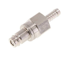 Laiton nickelé DN 10 Bouchon de raccord d'air 9 mm Pilier de tuyau Double obturation