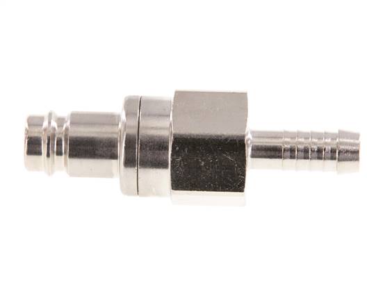 Laiton nickelé DN 10 Bouchon de raccord d'air 9 mm Pilier de tuyau Double obturation