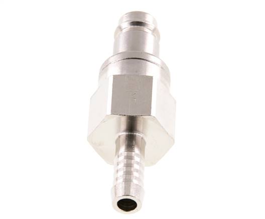 Laiton nickelé DN 10 Bouchon de raccord d'air 9 mm Pilier de tuyau Double obturation