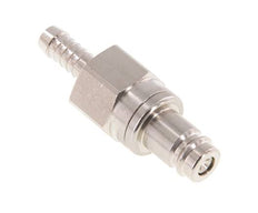 Laiton nickelé DN 10 Bouchon de raccord d'air 9 mm Pilier de tuyau Double obturation
