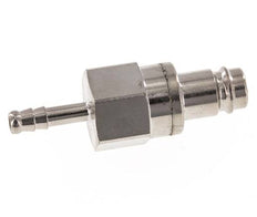 Laiton nickelé DN 10 Bouchon de raccord d'air 6 mm Pilier de tuyau Double obturation