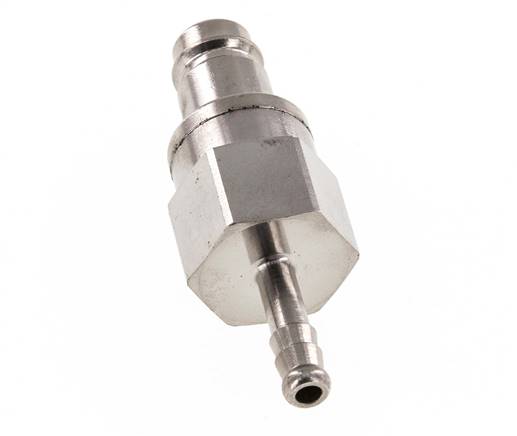 Laiton nickelé DN 10 Bouchon de raccord d'air 6 mm Pilier de tuyau Double obturation