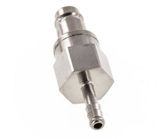 Laiton nickelé DN 10 Bouchon de raccord d'air 6 mm Pilier de tuyau Double obturation