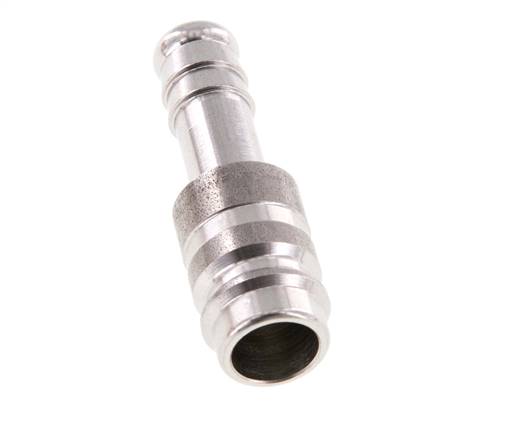 Acier inoxydable DN 10 Air Coupling Plug 10 mm Hose Pillar Double Shut-Off