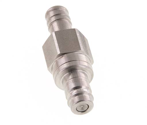 Acier inoxydable DN 10 Air Coupling Plug 13 mm Hose Pillar Double Shut-Off