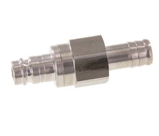 Acier inoxydable DN 10 Air Coupling Plug 13 mm Hose Pillar Double Shut-Off