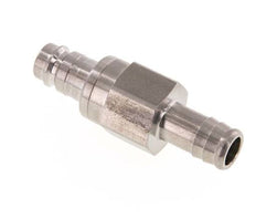 Acier inoxydable DN 10 Air Coupling Plug 13 mm Hose Pillar Double Shut-Off
